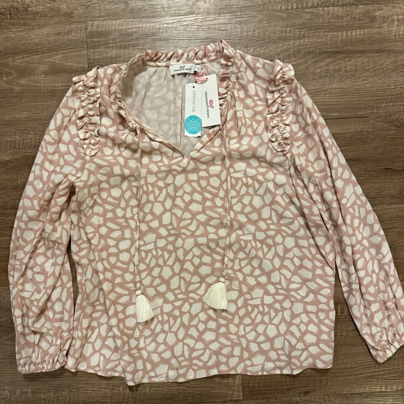 VINEYARD VINES Giraffe Blouse Size Small - Picture 1 of 3